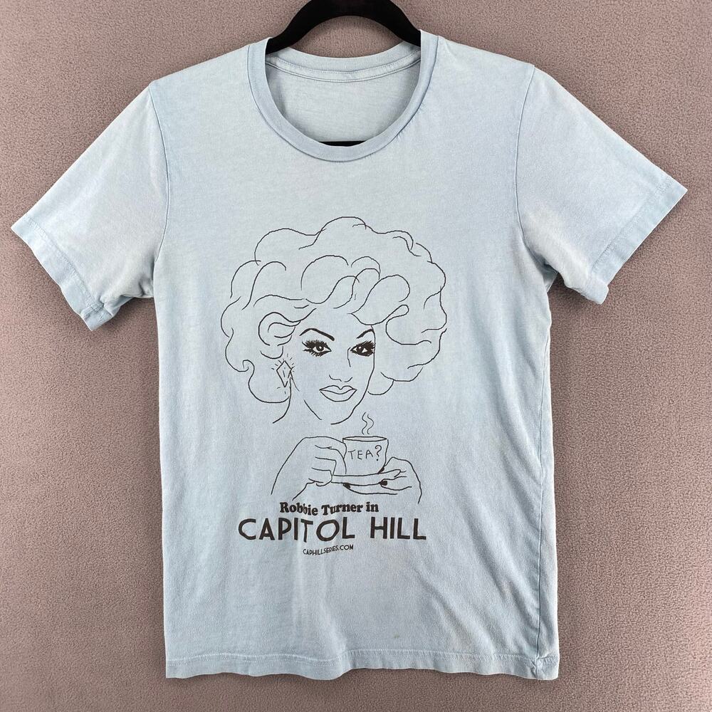 Robbie Turner Tea Capitol Hill Seattle T Shirt S? Blue Drag Queen Graphic Tee
